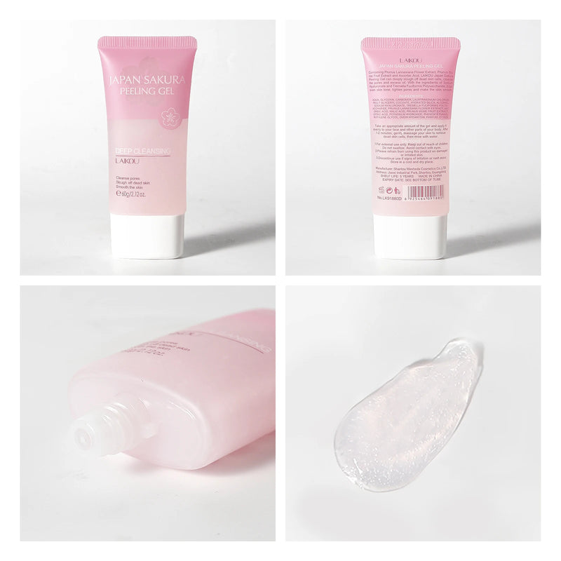 Peeling Gel Esfoliante Facial LAIKOU– Remoção de Células Mortas, Renovação e Iluminação da Pele